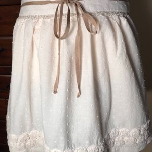 Charlotte Russe Mini Skirt Rose Trim